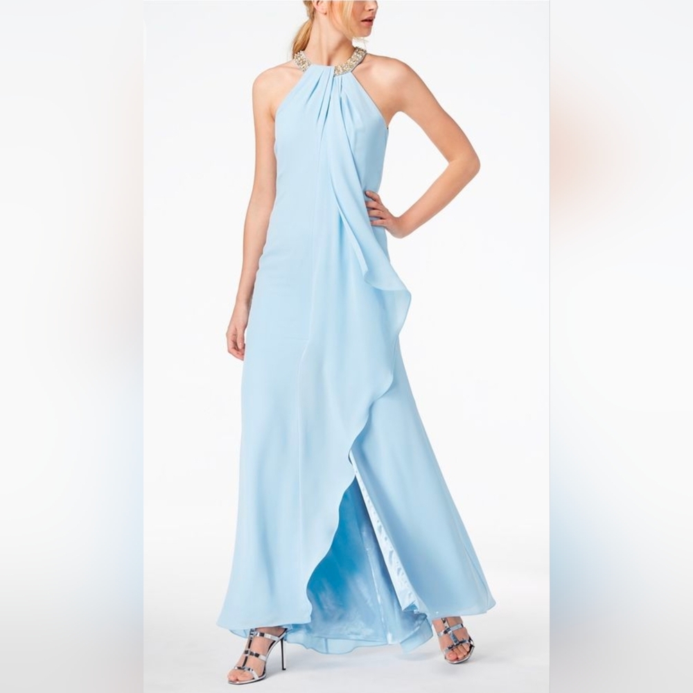 Calvin Klein Light Blue Maxi Dress